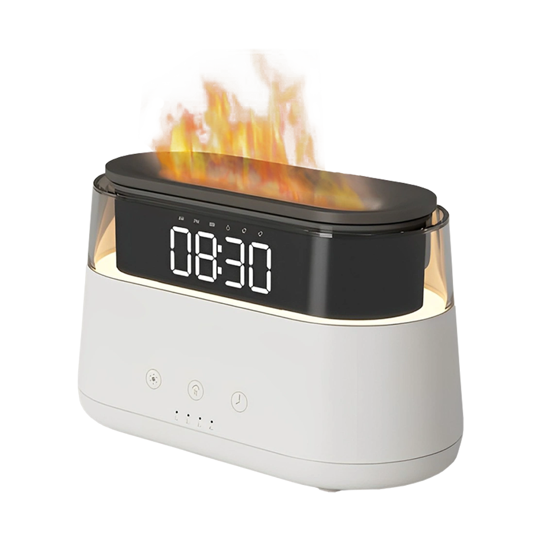 Flame Aroma Diffuser with Clock