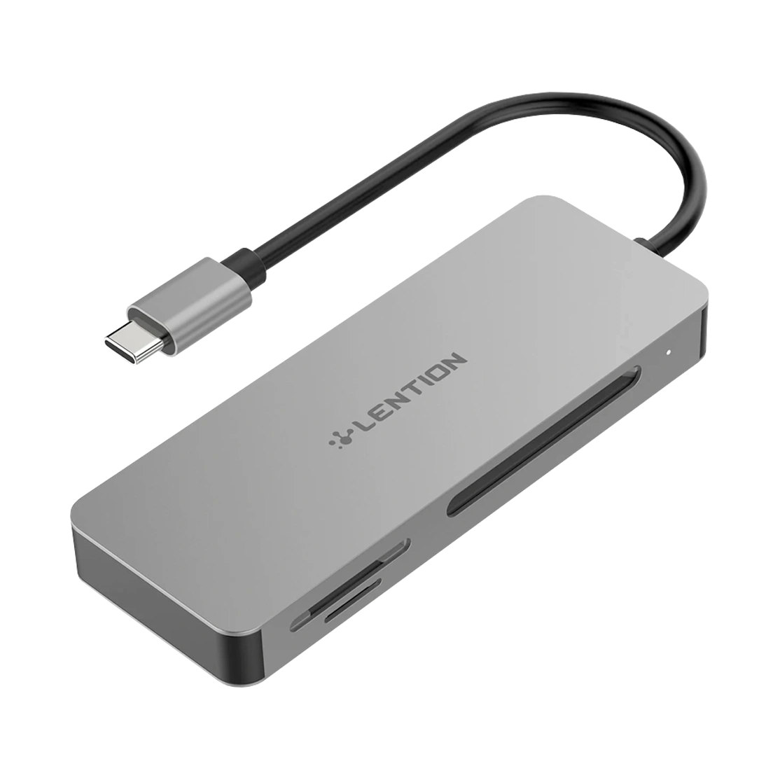 Lention USB-C Card Reader CF SD Micro-SD C12