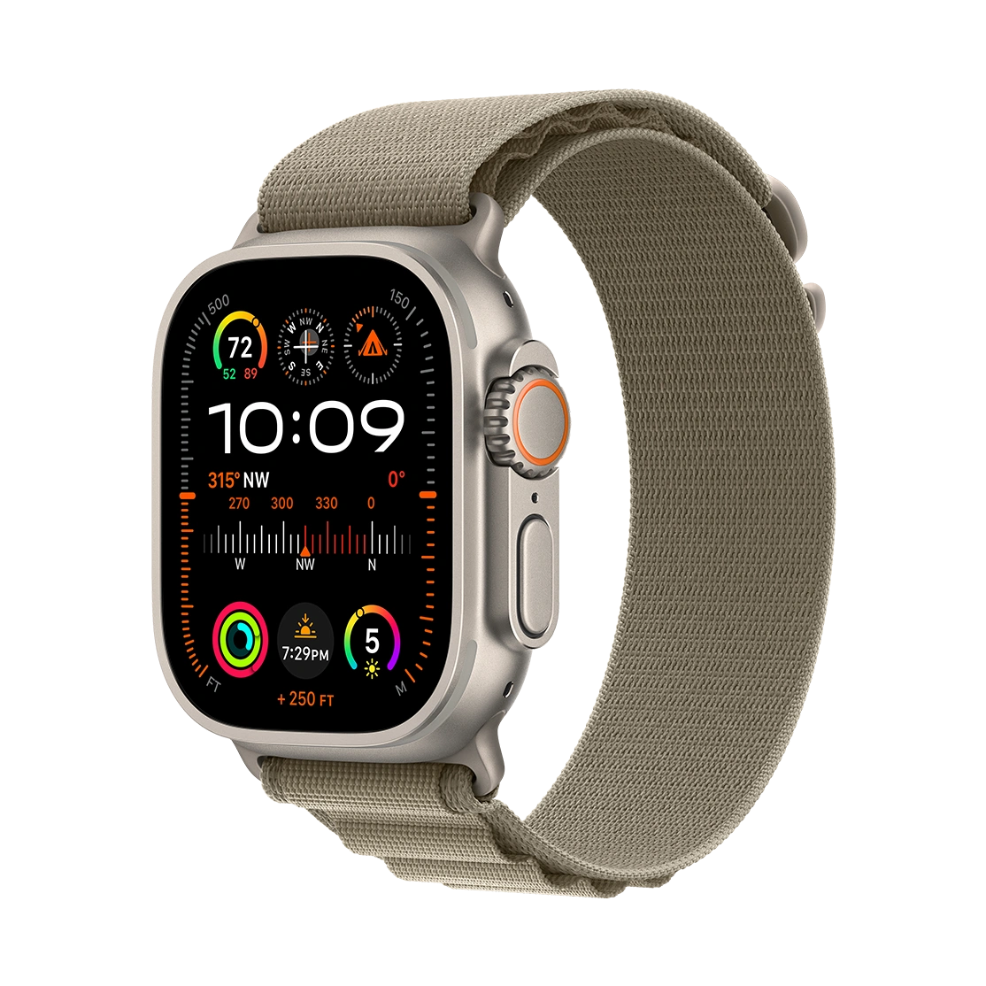  Apple Watch Ultra 2 Titanium Case with Alpine Loop Olive