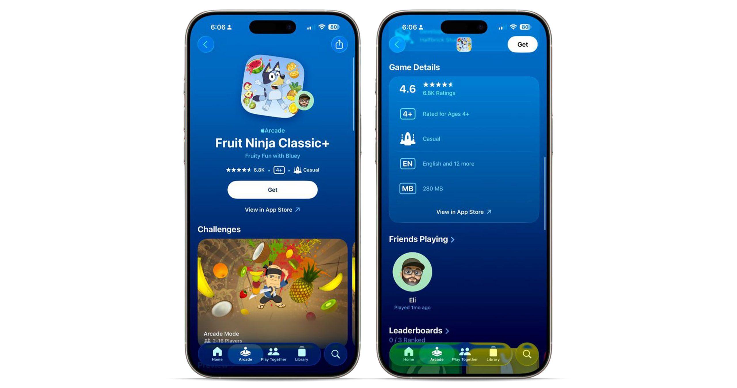 اطلاعات بازی ها در اپلیکیشن Games در iOS 26