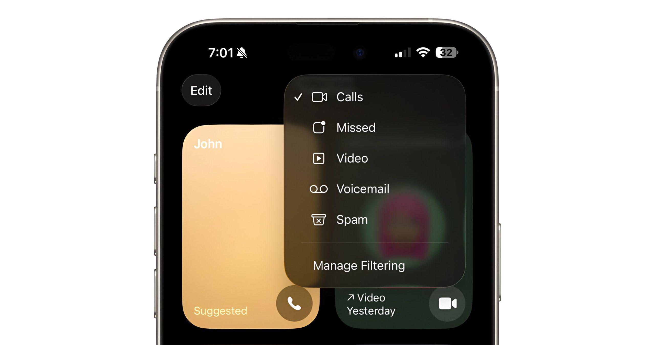 فیلتر تماسها و مسدودسازی اسپم در iOS 26