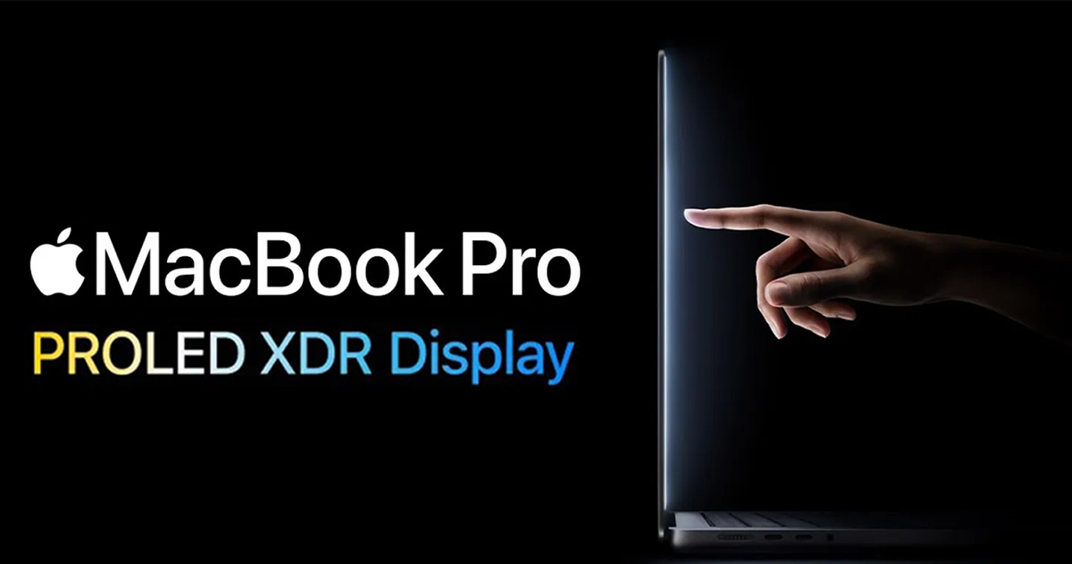 اپل از نخستین مکبوک پرو لمسی با نمایشگر PROLED XDR رونمایی کرد