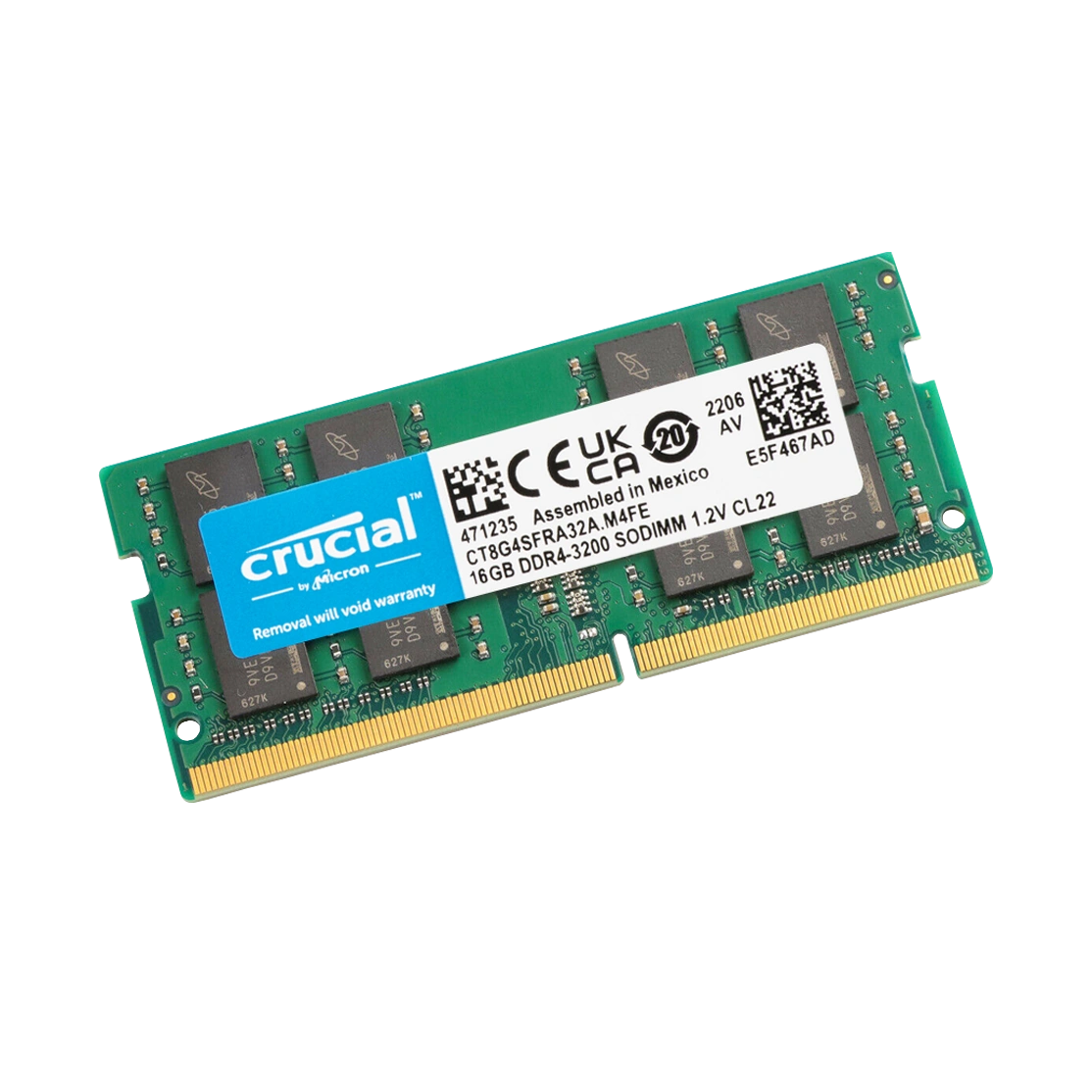 Crucial RAM DDR4 3200 MHz 1.2V CL22 16GB