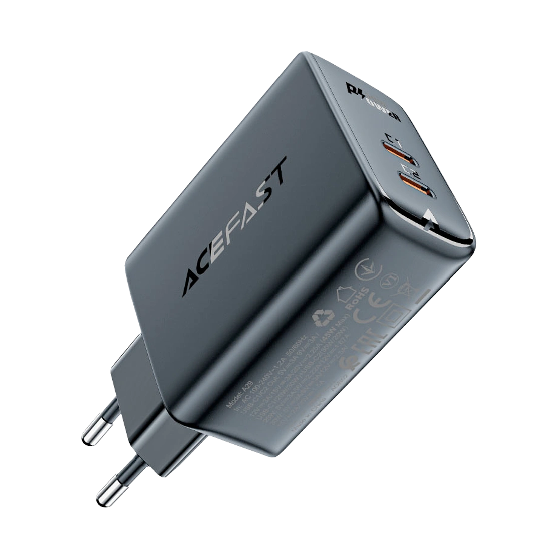 AceFast GaN PD 50W 2-Port USB-C Charger A29