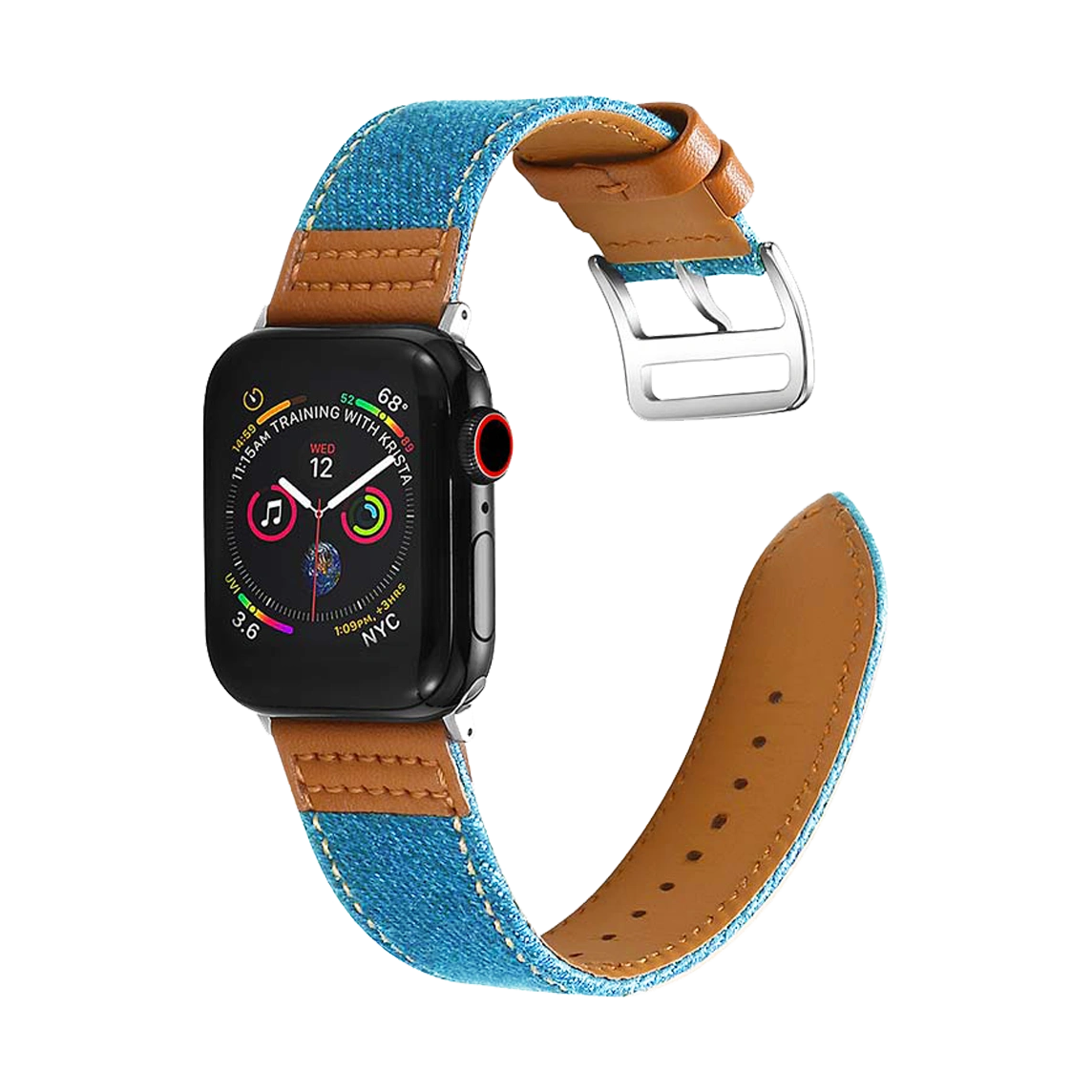 Apple Watch Band Leather Denim
