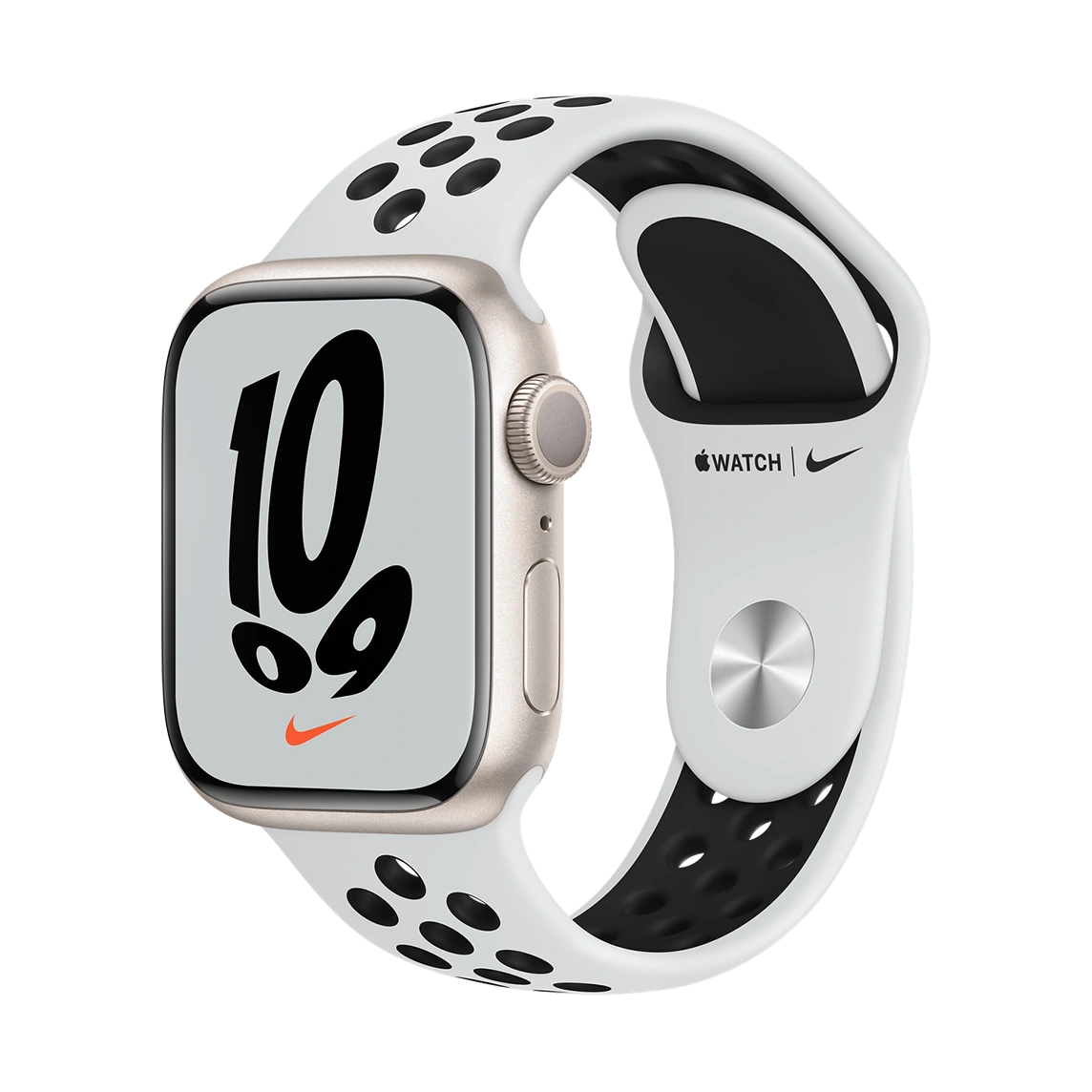 Apple Watch Series 7 Nike Starlight Aluminum Case with Silicone Band