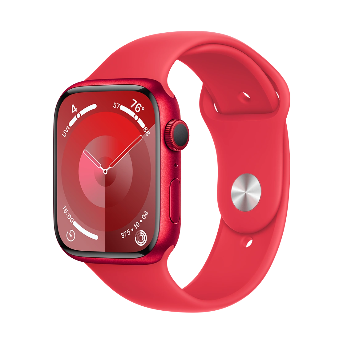 Apple Watch Series 9 Red Aluminum Case with Red Sport Band