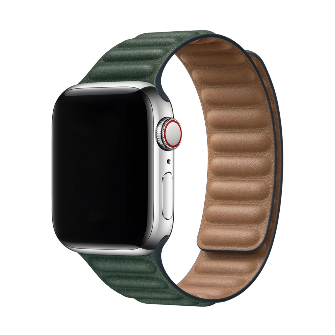 Apple Watch Ultra Titanium Case with Green Alpine Loop