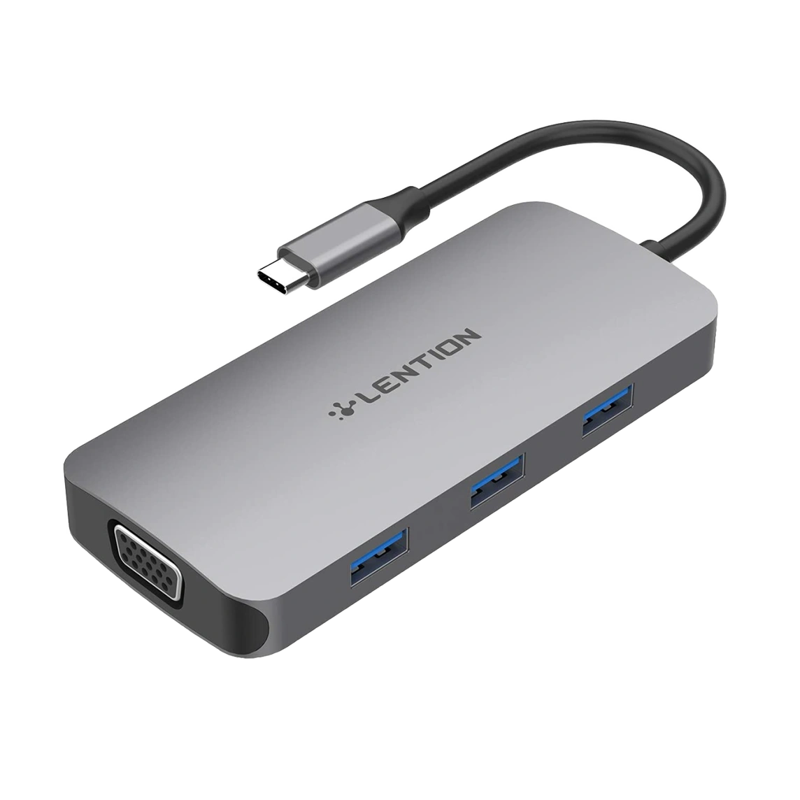 Lention USB-C to USB-C, LAN, USB, HDMI, SD and MicroSD CE57