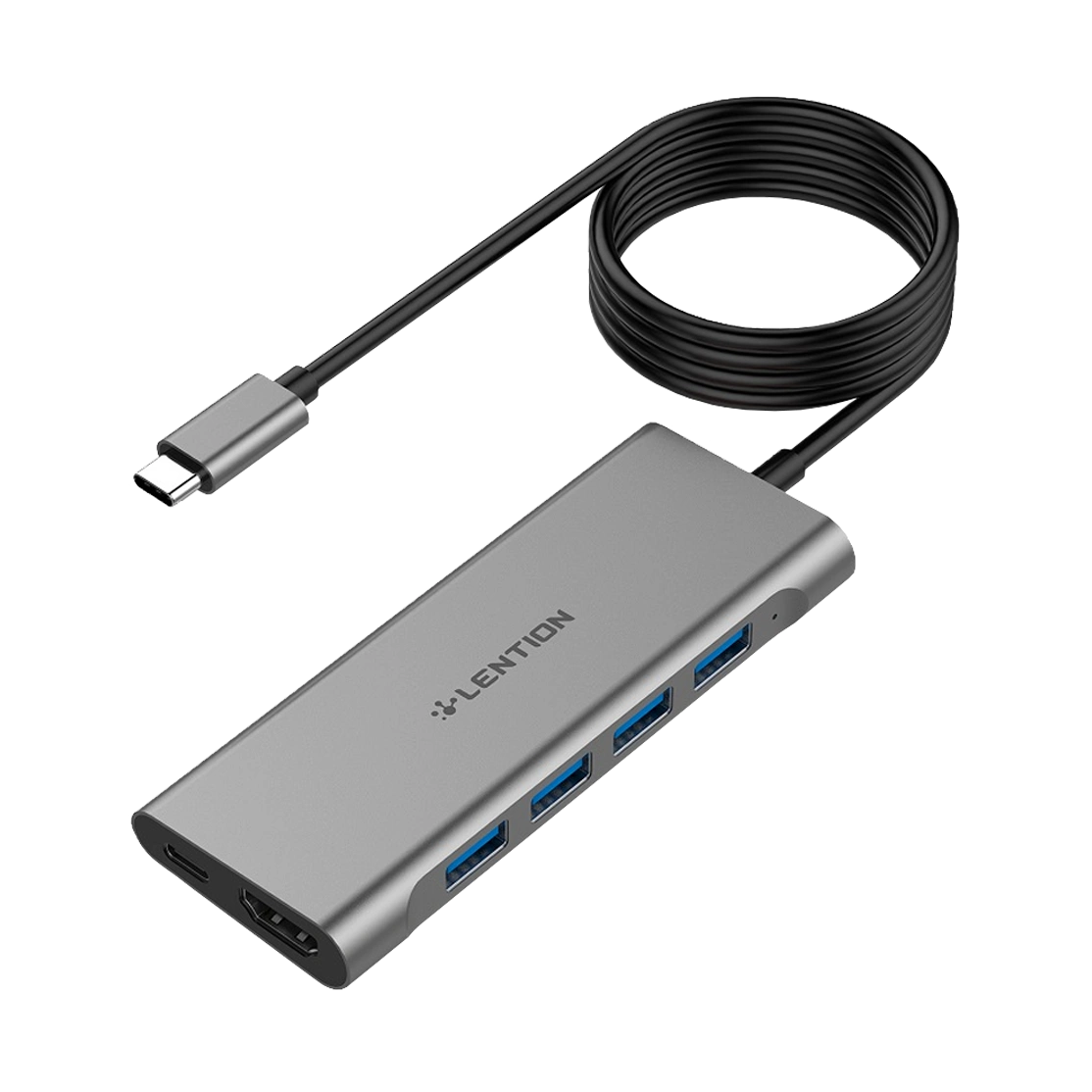 Lention USB-C to HDMI, USB and USB-C 1m Cable C35