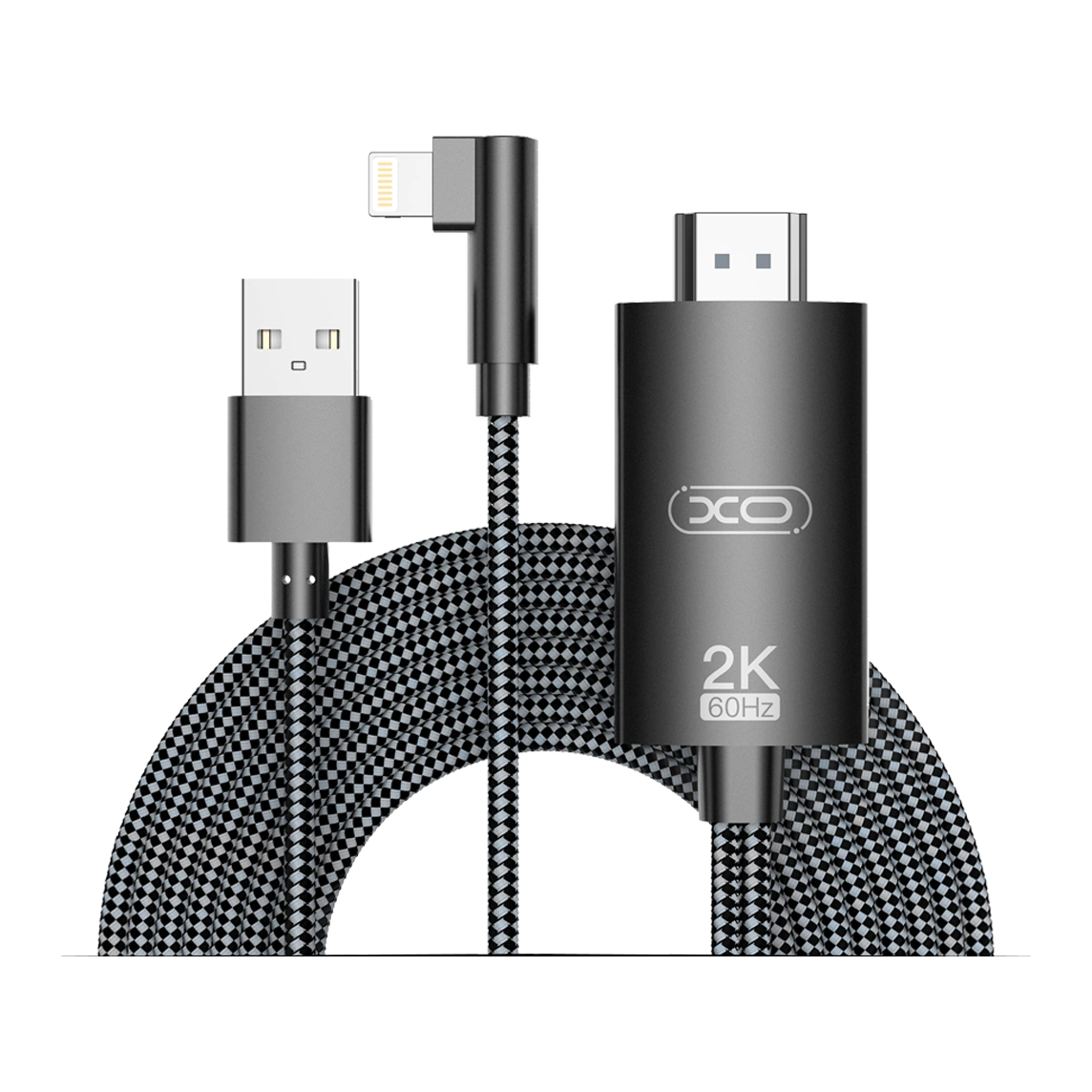 XO GB008 HDMI To Lightning+USB HD Adapter Cable