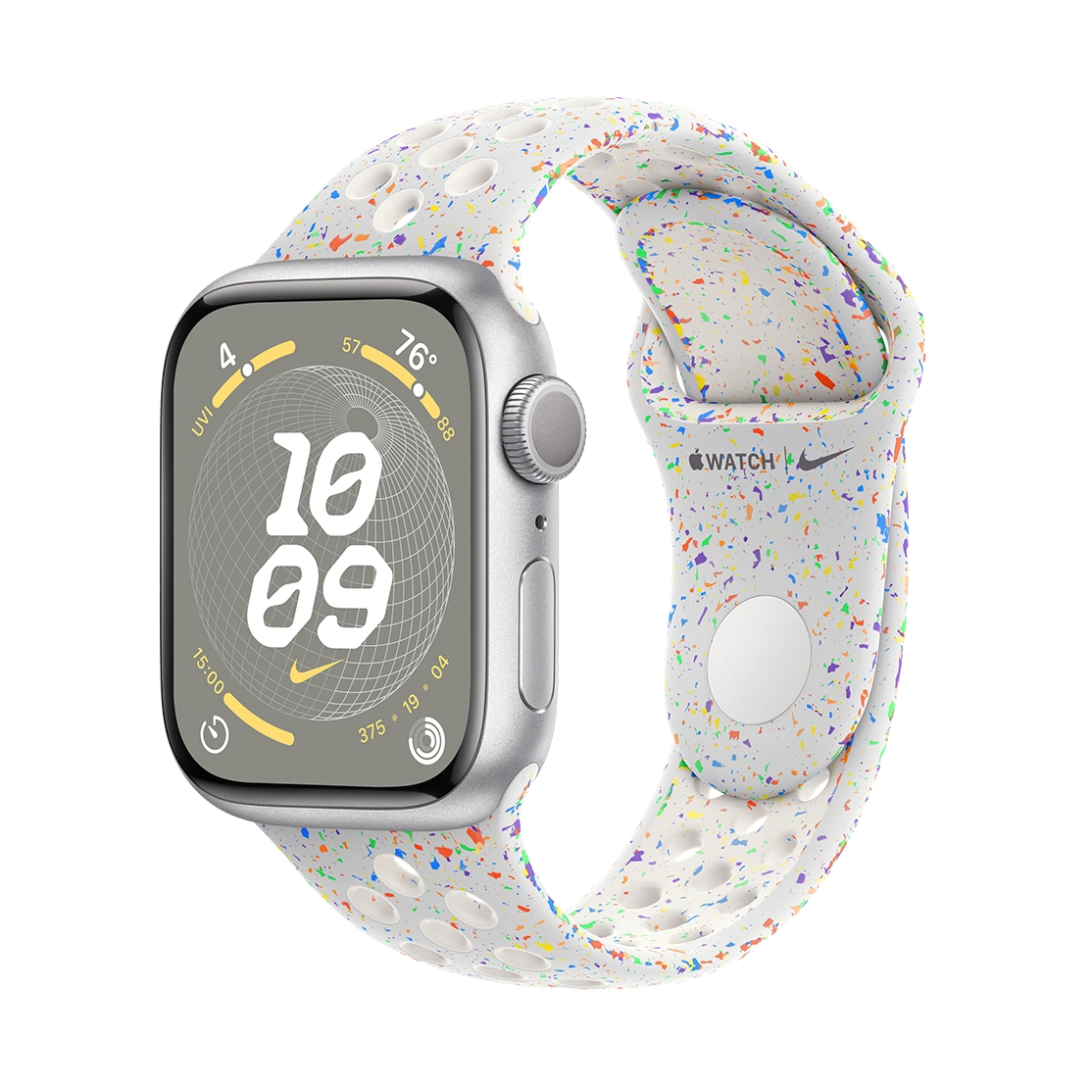  Apple Watch Series 9 Silver Aluminum Case with Nike Pure Platinum Sport Band
