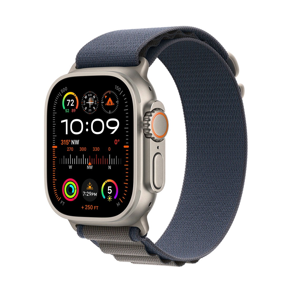  Apple Watch Ultra 2 Titanium Case with Alpine Loop Blue