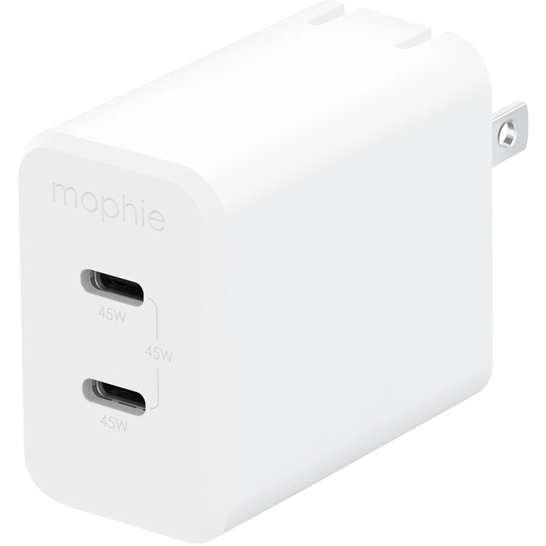 Mophie 45W 2-Port USB-C Fast Wall Charger US Speedport GaN